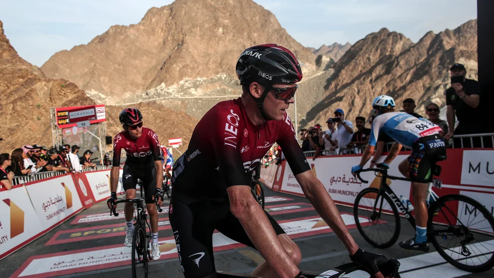 Den brittiske cykelstjärnan Chris Froome gjorde comeback efter sin skräckskada i februari. Arkivbild.