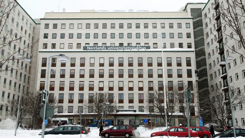 Millitär skyddsutrustning har levererats till bland annat Norrlands universitetssjukhus i Umeå. Arkivbild.
