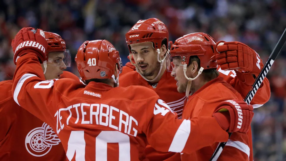 Jonathan Ericsson hann med 756 matcher i Detroit Red Wings under 13 säsonger,