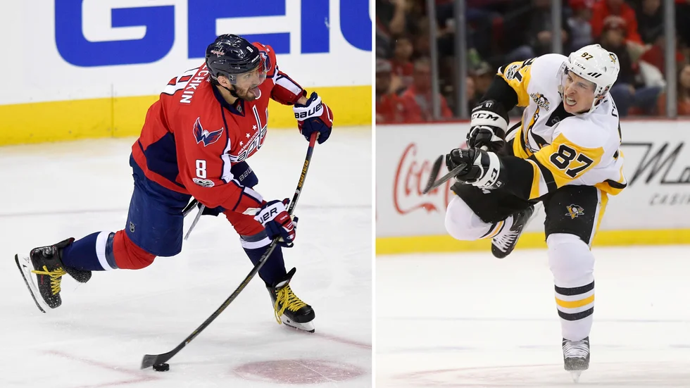 Alexander Ovetjkin och Sidney Crosby vill börja spela slutspelshockey direkt när NHL kan köra igång. Arkivbild.