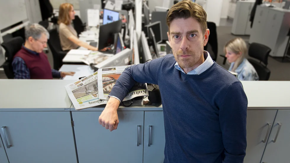 Kalle Sandhammar är vd och ansvarig utgivare för Upsala Nya Tidning och Enköpings-Posten.