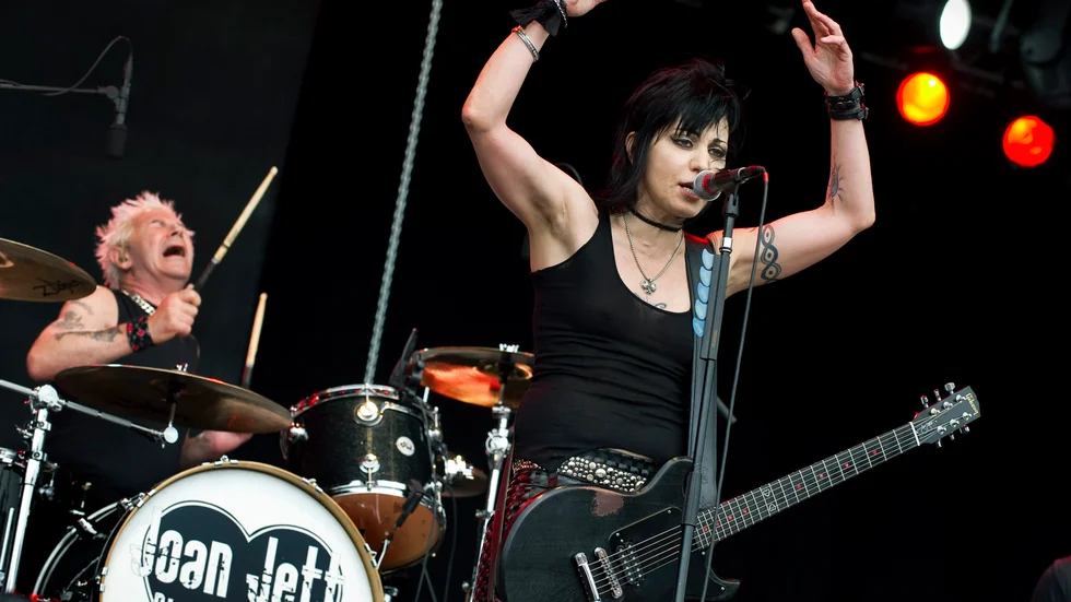 Joan Jett och The Blackhearts gjorde en egen version av "I love rock'n'roll". Arkivbild.