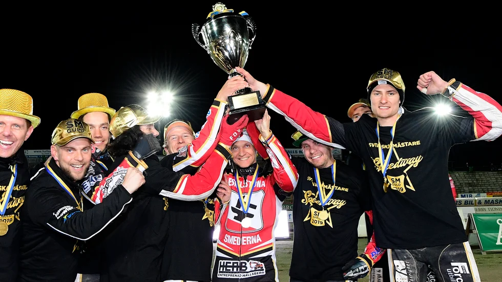 Smederna vann SM-guld i speedway i höstas. Arkivbild.