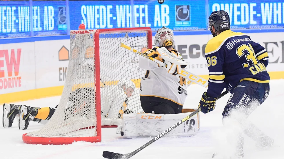 Det blev en tät och jämn match i Jönköping. Gustaf Lindvall i kassen var oerhört bra.