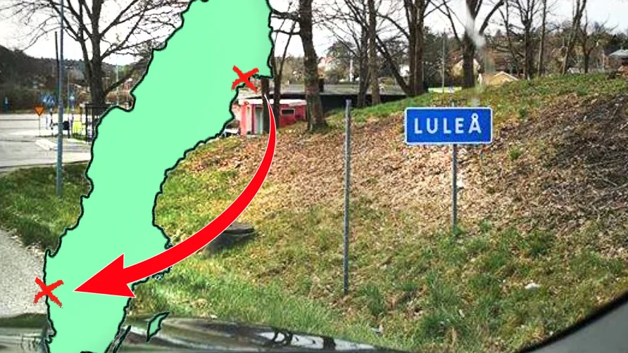 Luleåskylten ska vara tillverkad 2012 och borde kanske vara placerad i Luleå. Men så är det inte. 