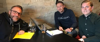 Här laddar Berg för derbyn mot Fjädern