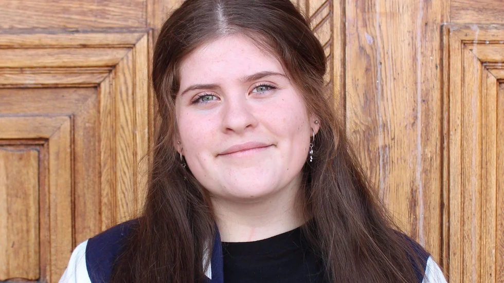 Lea Ljungqvist, ordförande i elevkåren på Katedralskolan.