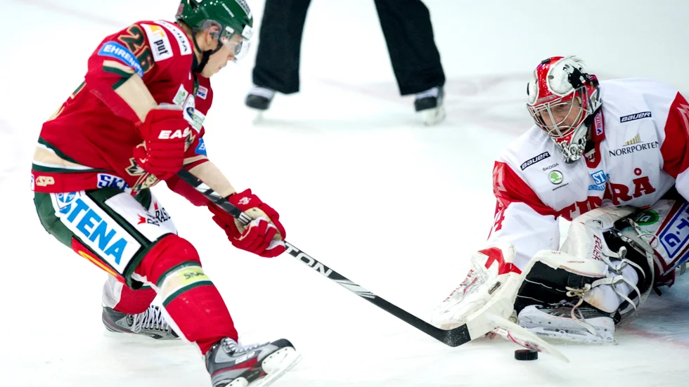 Victor Backman under sin tid i Frölunda. Arkivbild.