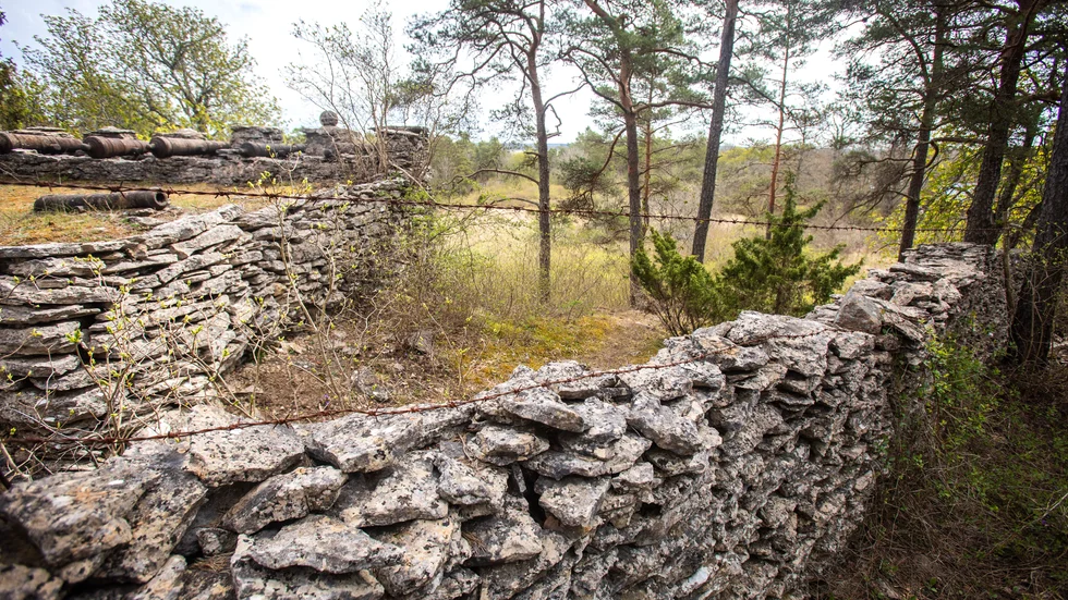 Stenmuren en på bilden är inte någon av de murer som omnämns i artikeln.