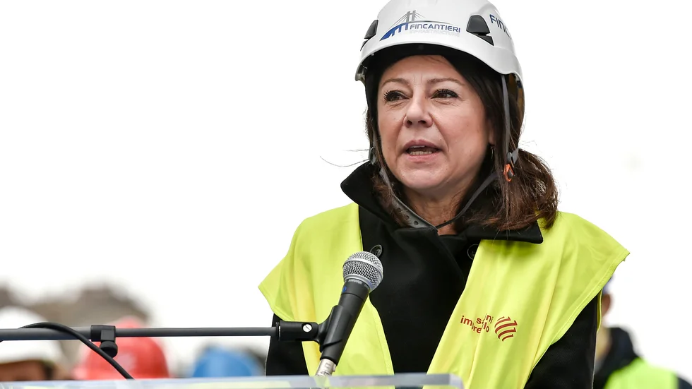 Paola De Micheli är Italiens transportminister. Arkivbild.