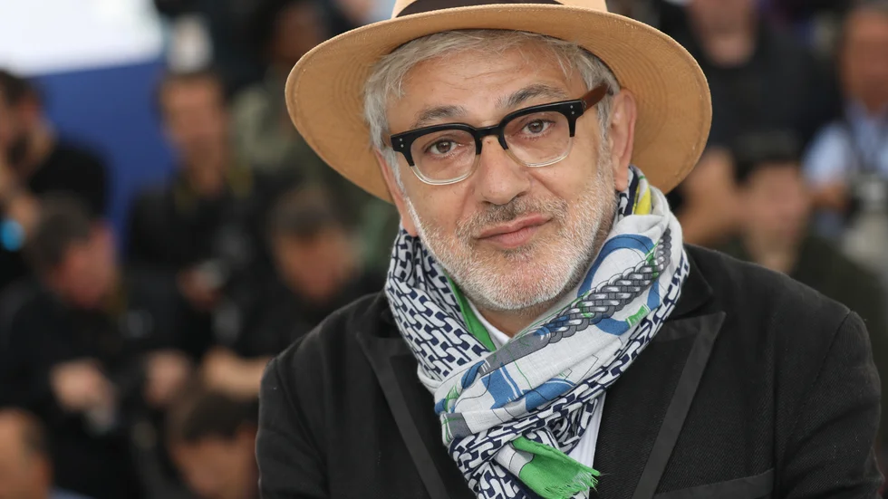 Elia Suleiman vid förra årets filmfestival i Cannes där han tilldelades juryns pris för "It must be heaven". Arkivbild.