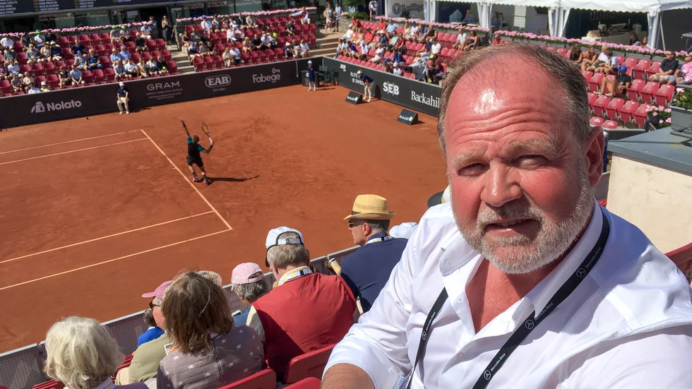 Christer Hult, turneringschef för Båstadtennisen, är pessimistisk när det gäller årets evenemang. Arkivbild.