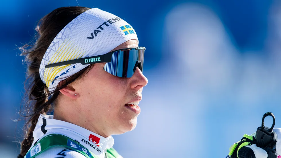 Charlotte Kalla lyckönskar Stina Nilsson.