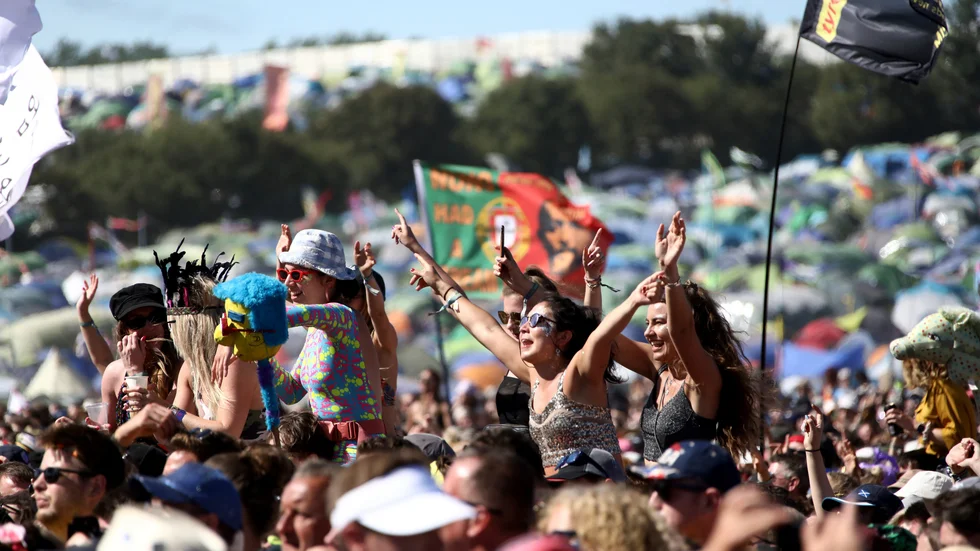 Årets festival i Glastonbury, Somerset, är inställd på grund av corona. Arkivbild.