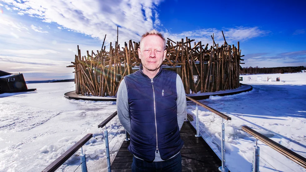 Peter Engström, delägare Storklinten och styrelseledamot Arctic Bath, var ansvarig för isbanorna vid Volvos event vid Björnträsket. "Vi kommer återställa platsen i ursprungsskick", säger han.