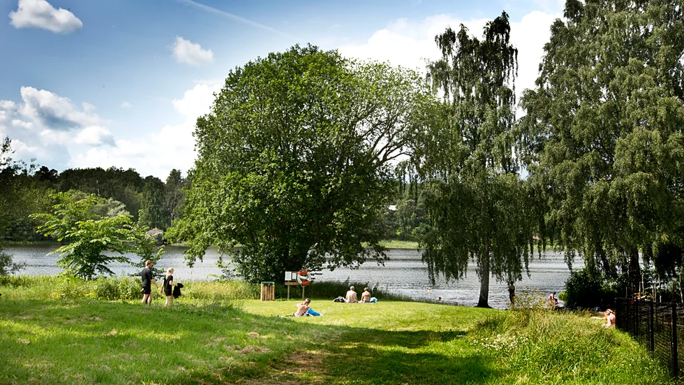 Vårdsätrabadet i Uppsala. 