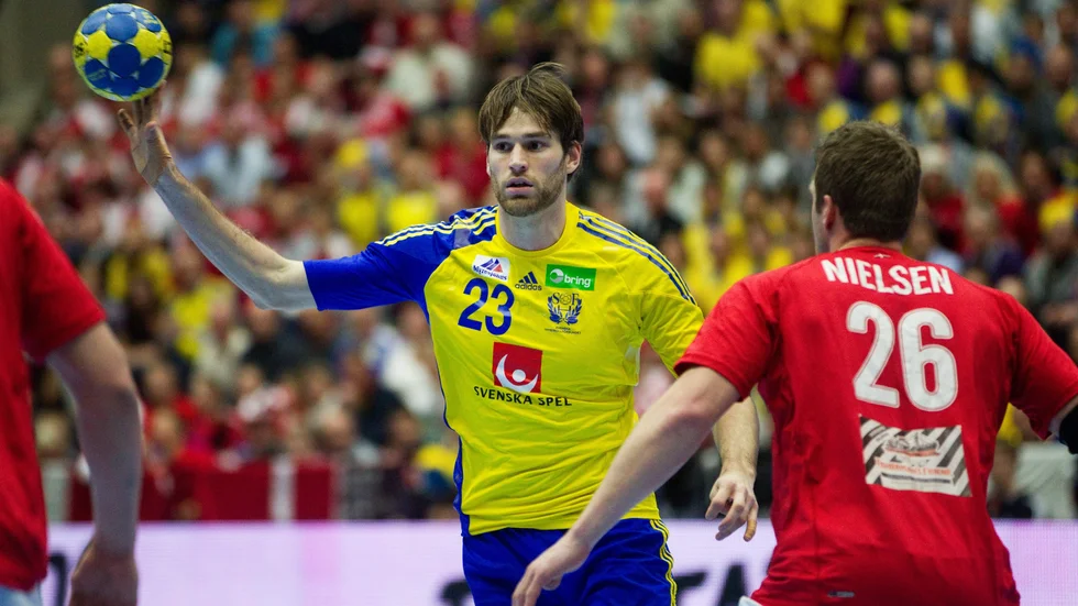 Fredrik Larsson, tidigare landslagsman i handboll, är död. Han omkom i en trafikolycka på tisdagen, 36 år gammal. Arkivbild.