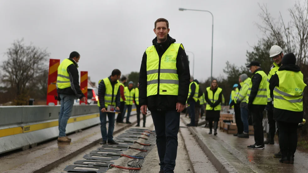 Håkan Sundelin, är projektledare för Smartroad Gotland som byggdes med start förra året.