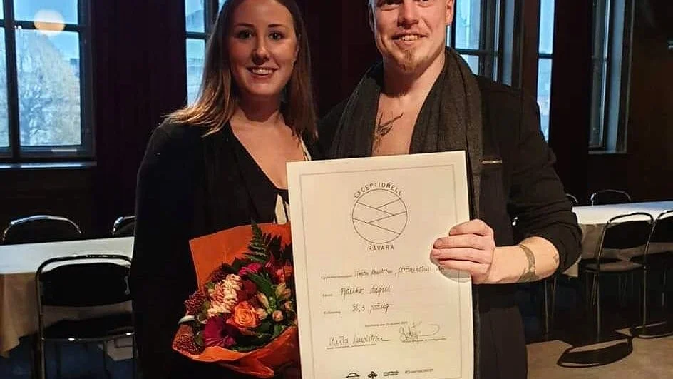 Caroline Sundström och Simon Renström, som nu får kalla sitt nötkött för en ”exceptionell råvara” under ett års tid.