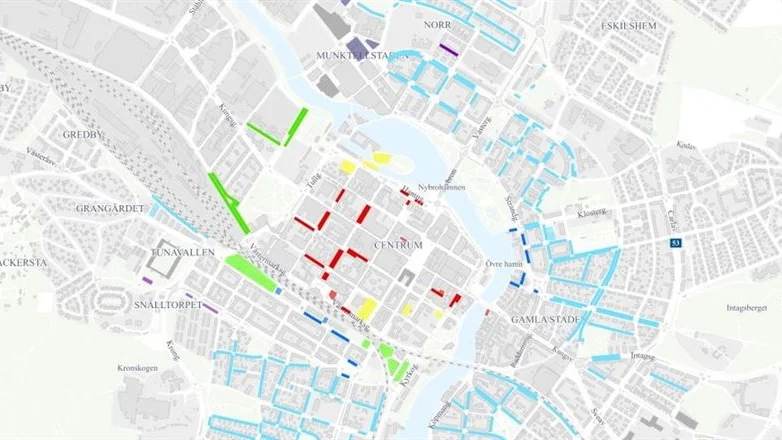 C3-området utgörs av de rödmarkerade strecken på kartan. 