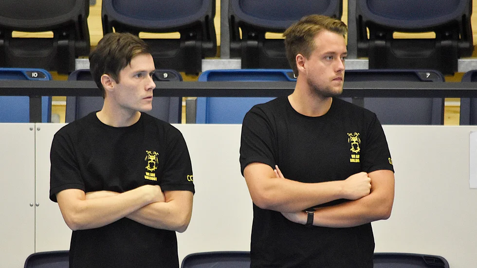Robin Söderlund, till vänster, och Pontus Nilsson, till höger, har gjort klart med en ny spelare.