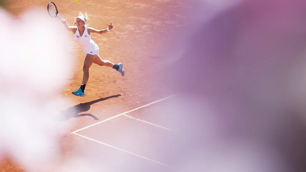 Johanna Larsson har haft många fina stunder i Båstad. Här en bild från hennes sista turnering där 2019. 
