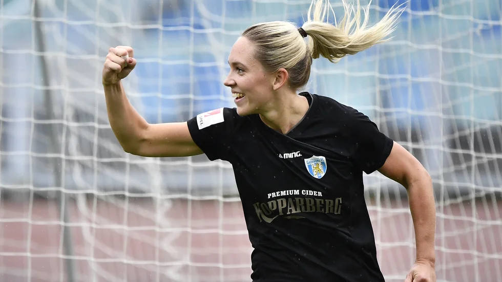 Göteborgs Elin Rubensson är gravid och missar hela den allsvenska säsongen 2020. Arkivbild.