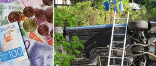 Efter våldsamma kraschen: Kriminell fick behålla 81 000