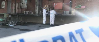 Brand på lastkaj –  polisen misstänker mordbrand