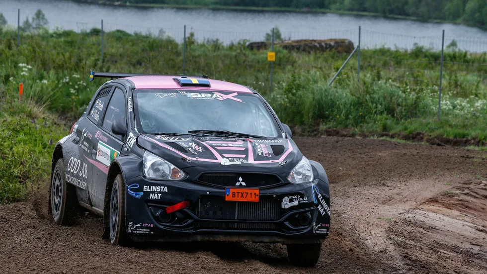 Jonna Eson Brådhe vad glad trots lite problem med bilen i Torsby.