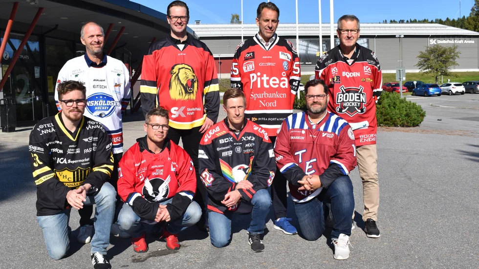 Övre: Lennart Hermansson, Övik, Tobias Carlsson, Lejon, Anders Johansson, Piteå, Lars Molin, Boden.
Nedre: Anders Näverlind, Vännäs, Petter Christoffersson, Kalix, Henrik Törmä, Kiruna IF, Patrik Rainersson, Teg.
Christer Dreberg, Kiruna AIF och Kjell–Åke Andersson, Östersund saknas.