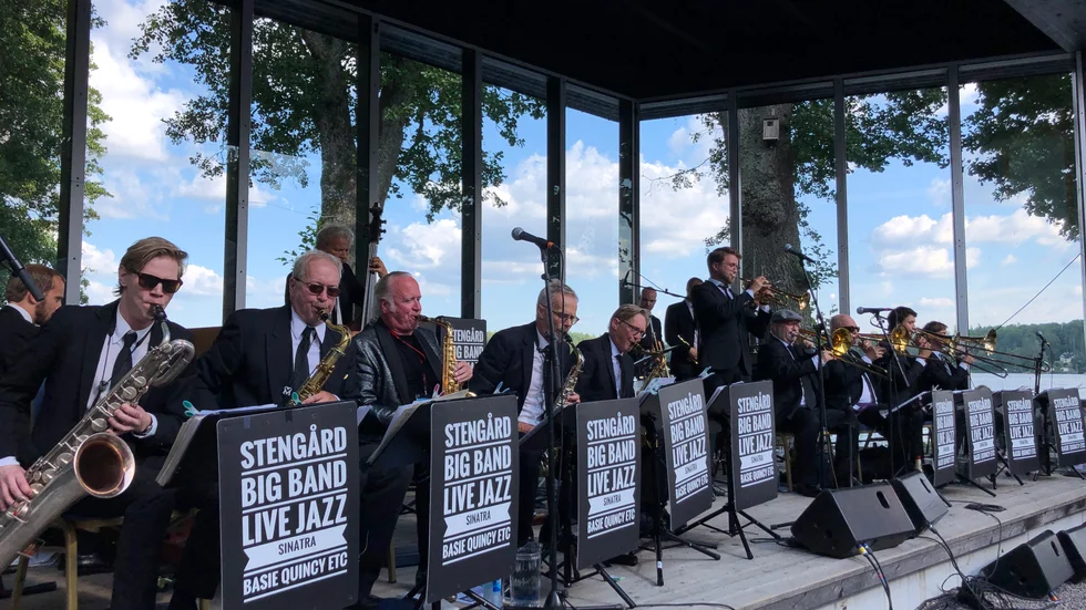 Stengård Big band levererade en stark storbandsupplevelse under jazz- och bluesfestivalen i fjol.