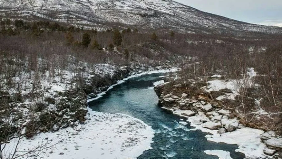 Arkivbild. Olyckan skedde vid Nissunjåkka, cirka fyra kilometer uppströms, från Abisko.