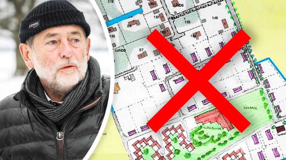 Entreprenören Karsten Inde är kritisk till att försvaret stoppar projekt från Tofta upp till södra Visby. 