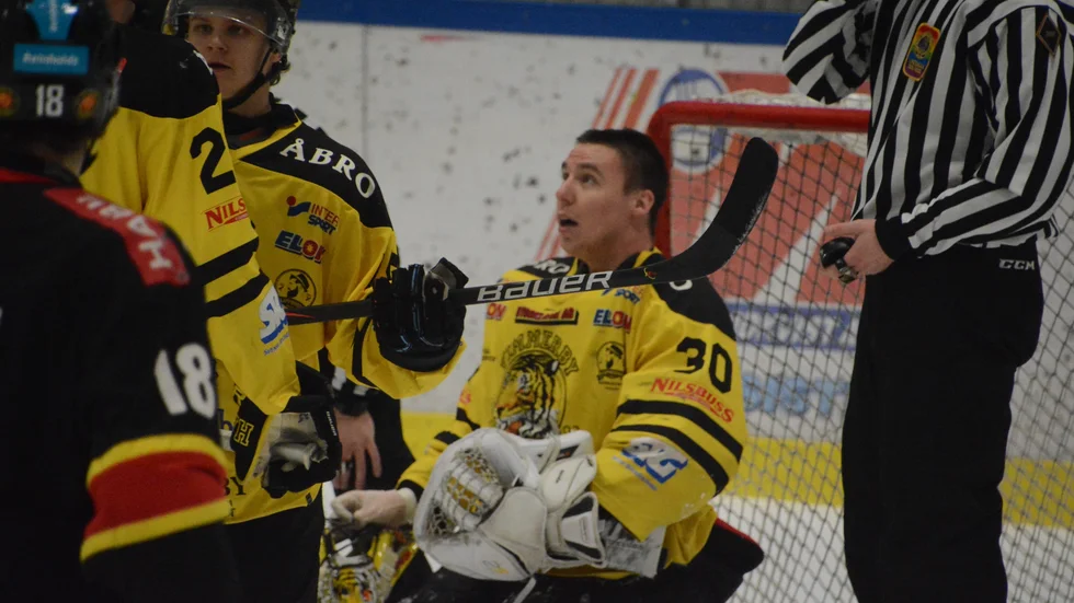 Tomas Rydén höll tätt i onsdagens bortamatch mot HC Dalen.  