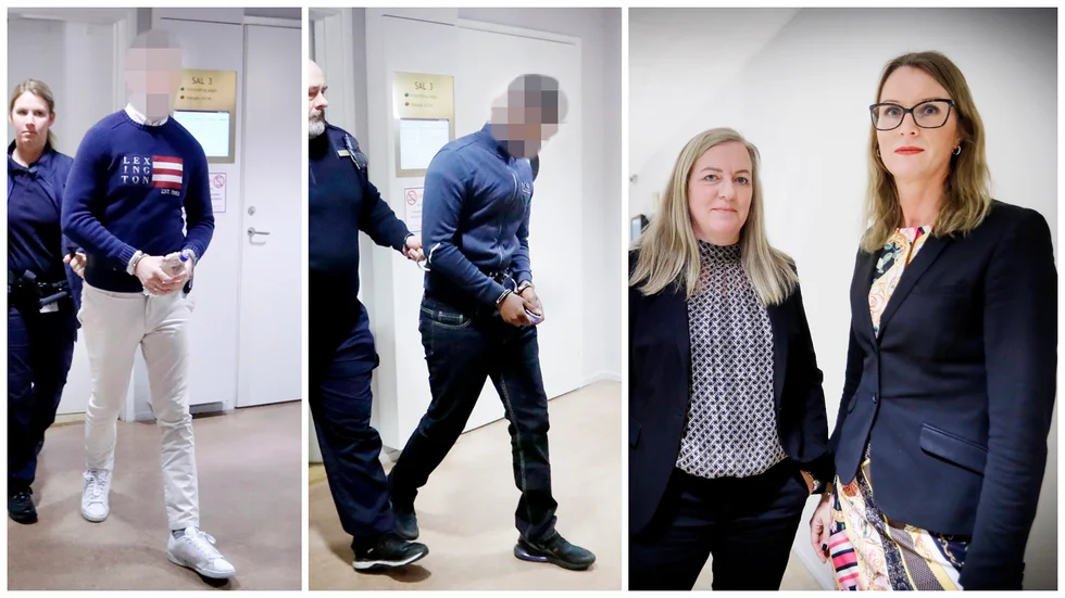 De båda 20-åringar som åtalats för flest brott fick rejäla fängelsestraff. Bakom åtalet stod åklagare Maria Edström och vice chefsåklagare Jessica Wenna. Bilderna är från rättegången den 30 januari.