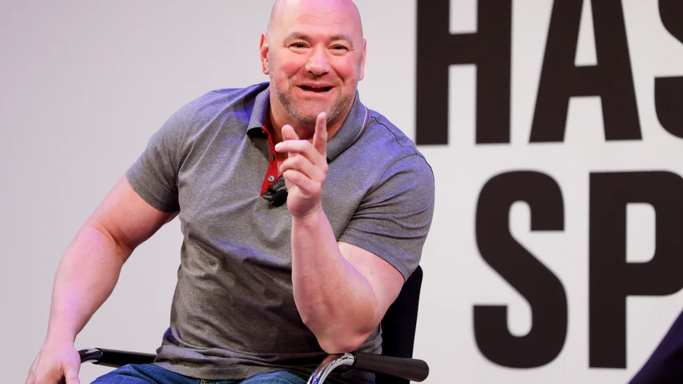 "Från och med den 18 april är UFC tillbaka på banan", säger Dana White. Arkivbild.