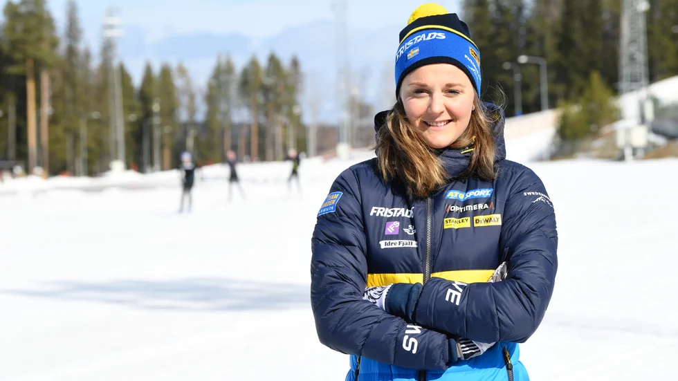 Stina Nilsson satsar mot OS 2022 som skidskytt. Arkivbild.