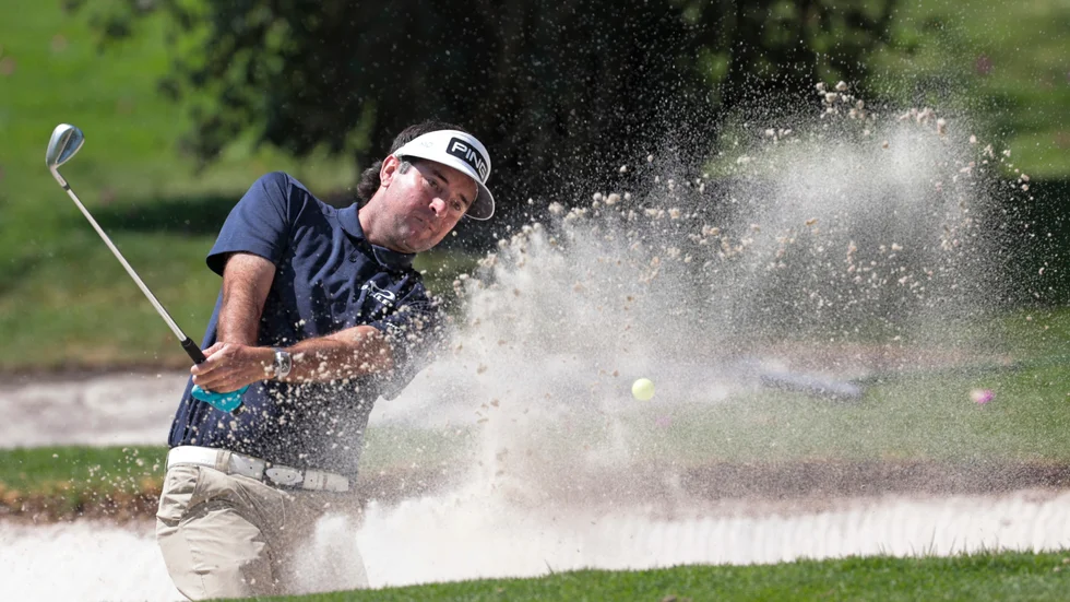 Bubba Watson hade en jobbig dag. Arkivbild.