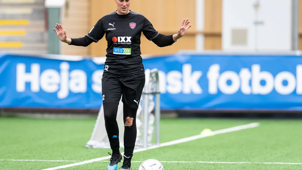 Emma Lind, här i Rosengårds dräkt, har blivit uttagen till U23-landslagets samling i Kristianstad 4-8 april.