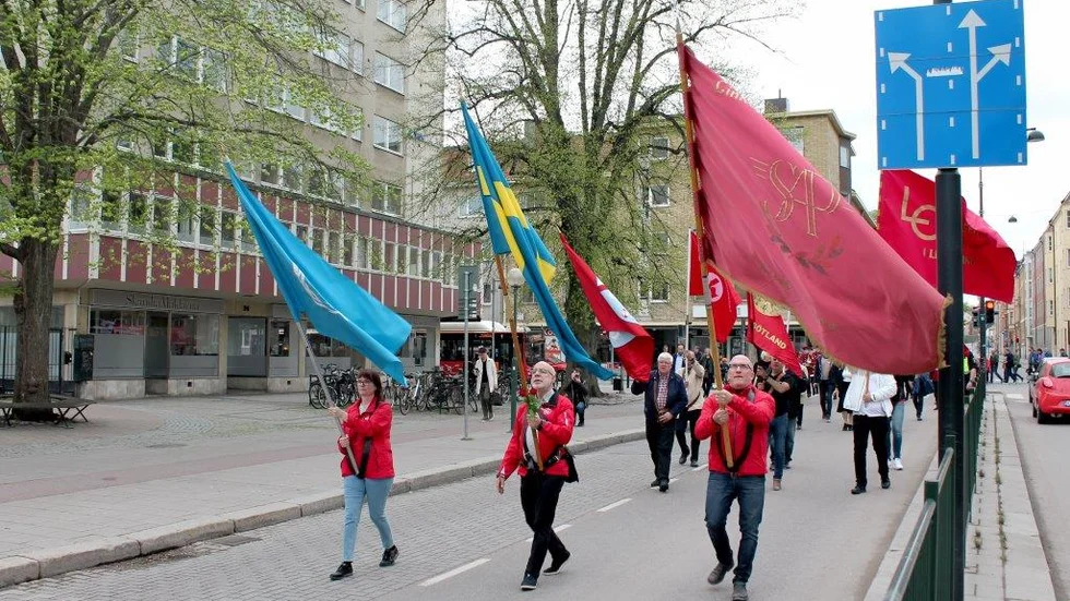 Så firades första maj i Linköping förra året. Men i år har firandet flyttat till sociala medier. 