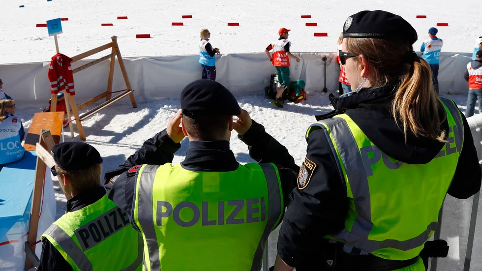Under VM i Seefeld i fjol slog tysk och österrikisk polis till mot skidåkare som misstänktes för dopning. Arkivbild.