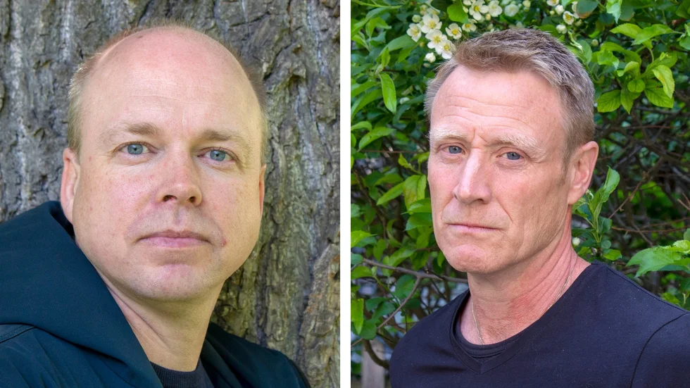 Andreas Hagström, idrottsutvecklingschef vid Linköpings kommun, och Niklas Eriksson, ordförande i Linköpings Tennisklubb.