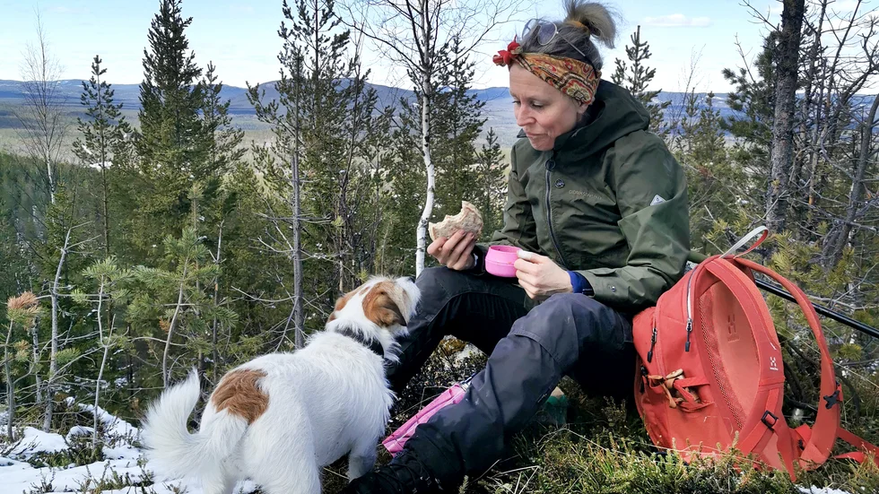 Cecilia Goldkuhl var nöjd med att starta årets Top of Älvsbyn med två turer. 