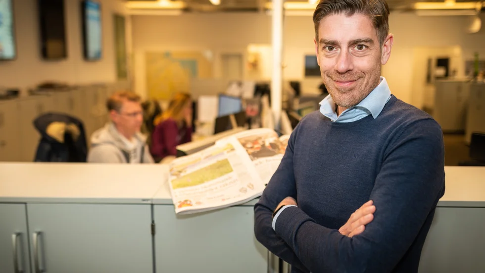 Förbättring för läsarna. UNT:s chefredaktör Kalle Sandhammar är glad över UNT:s nya sajt och appar.