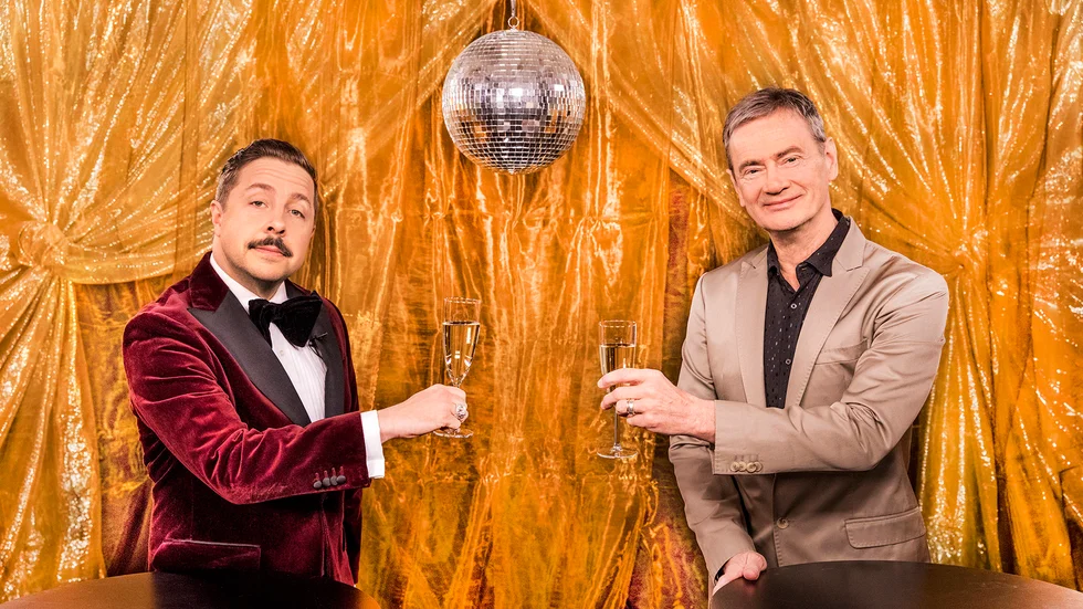 David Sundin och Christer Björkman leder "Inför ESC" i SVT. Pressbild.