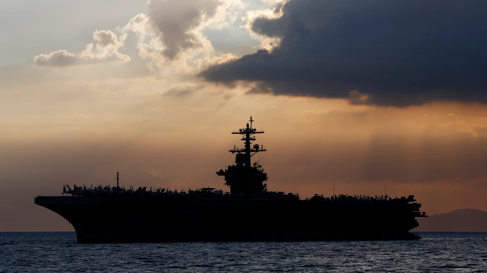 Det amerikanska hangarfartyget USS Theodore Roosevelt. Arkivbild.