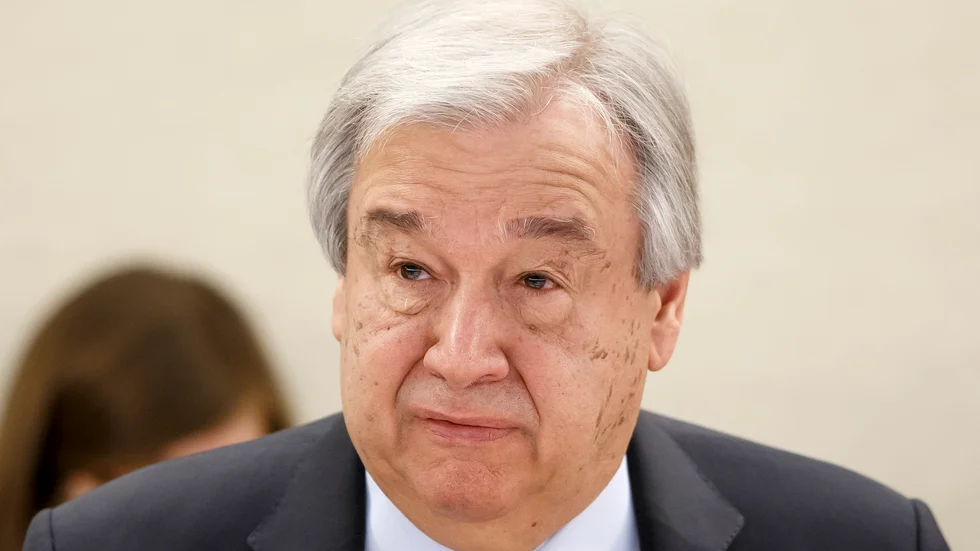 FN:s generalsekreterare António Guterres. Bild från januari.