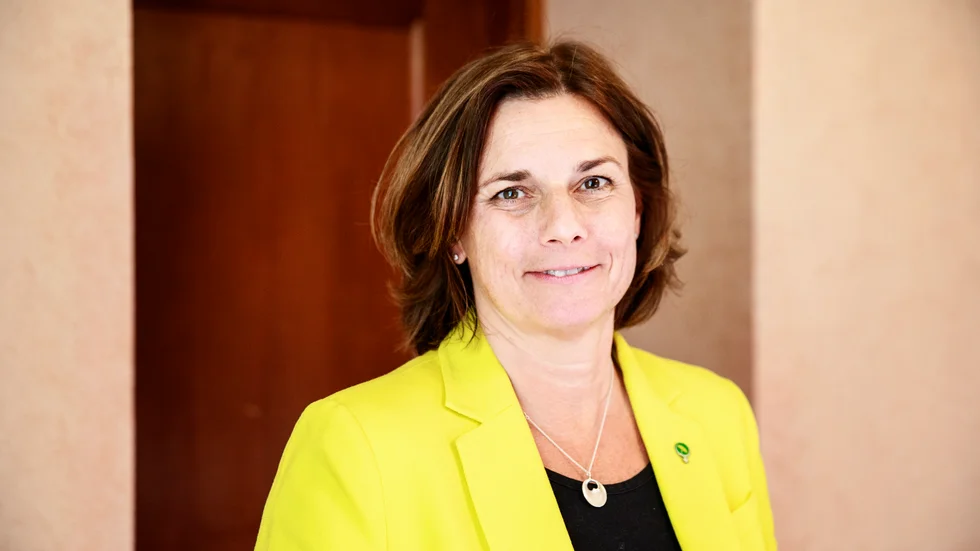 Isabella Lövin (MP), miljö- och klimatminister och Miljöpartiets kvinnliga språkrör. Arkivbild.