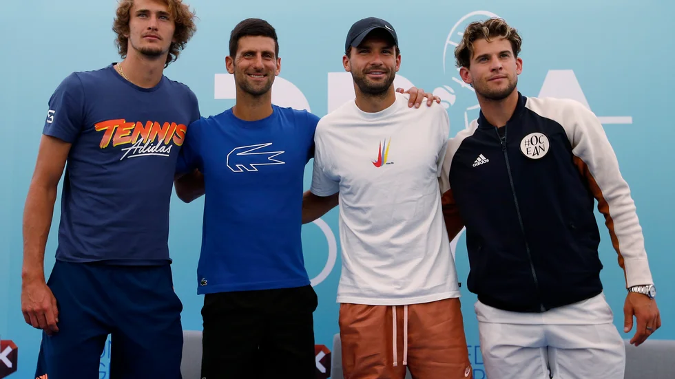 Världsstjärnorna Alexander Zverev, Novak Djokovic, Grigor Dimitrov och Dominic Thiem spelar den första riktigt stora tennisturneringen på tre månader efter coronauppehållet.